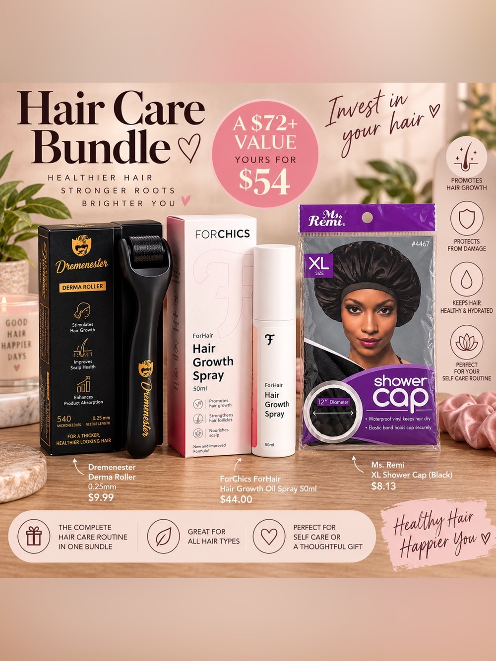 ✨ NEW Hair Care & Growth Bundle – 3 Pieces ✨